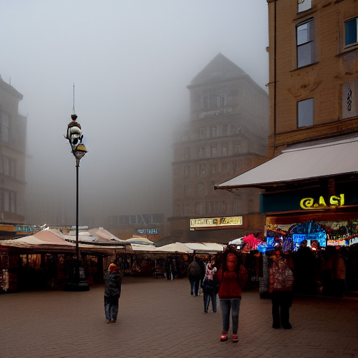 A Foggy Market Square